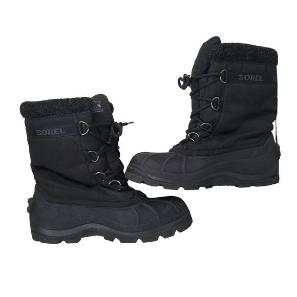 Sorel Womens Snow Boots Size 11 Cumberland Water Wind Resistant Thermolite Black - Picture 6 of 8